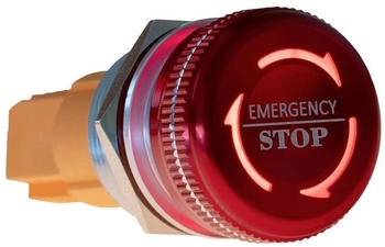 Joy-IT Not-Aus-Taster 220 V rastend Rot, Grün (Button22NA-02)