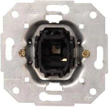 Kopp Taster-Sockel ohne Abdeckung Aluminium Schwarz IP20 10A 250V (504300008)