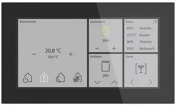 MDT KNX Glas Touch Smart schwarz (BE-GTS06TS.01S)