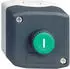 Schneider Electric Aufbaugehäuse mit Drucktaster grün 1S1Ö (XALD102E)