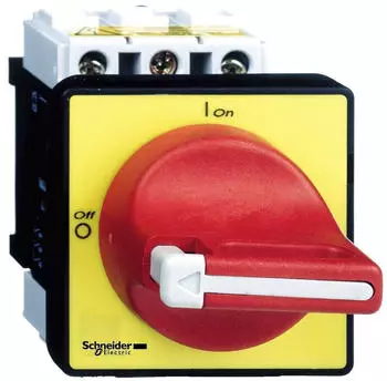 Schneider Electric Not-Aus/Hauptschalter 3-polig, 690V, 32A, Griff rot abschlie&szlig;bar (VCF1)