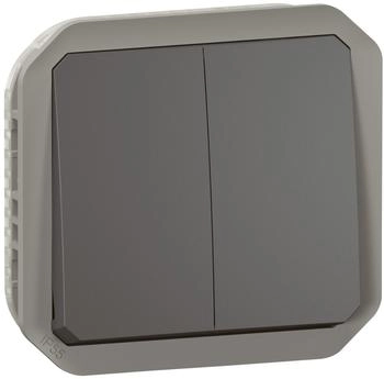 Legrand Plexo New Einsatz Doppelwechselschalter/Taster anthrazit (069805L)