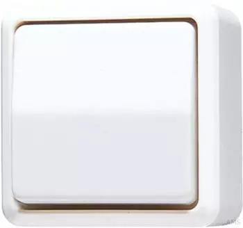 Jung Wippschalter Aus 2-pol. 10 AX 250 V ~ AP 600 weiß (602A)