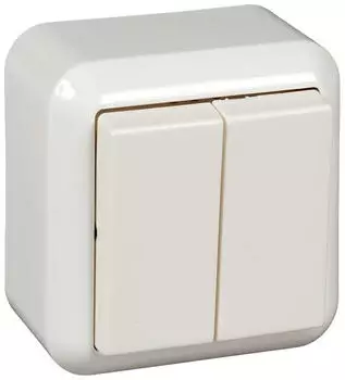 ELSO Serienschalter 10A CONTURA Steckklemme reinweiß (381504)