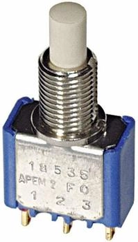 Apem Drucktaster 30 V/DC 0.1 A 2 x Ein/(Ein) (18545CD)