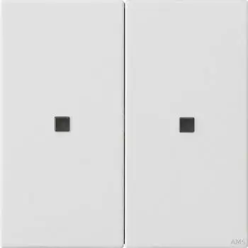 Gira KNX-RF-Bedienaufsatz System 55 2-fach reinwei&szlig; seidenmatt