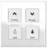 MDT KNX-RF-Glastaster 4-fach 4-fach glas weiß