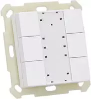 MDT technologies Taster 55 6-fach, Reinwei&szlig; matt BE-TA5506.02 (BE-TA5506.02)