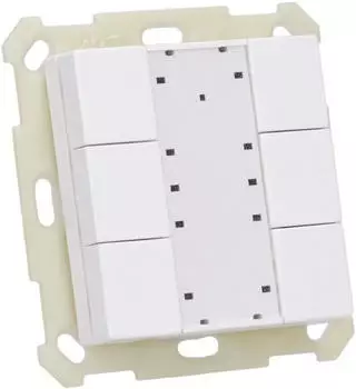 MDT KNX-Tastsensor 55 v2 6-fach reinwei&szlig; matt