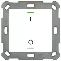 MDT BE-TAL55T1.B1 Taster Light 55 1fach RGB-W Temp.sensor Reinwei&szlig; gl. Schalten