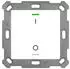 MDT KNX-Tastsensor Light 55 m. Temperaturs. 1-fach IO-Symbol reinweiß glänzend