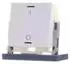 MDT KNX-Tastsensor Light 55 m. Temperaturs. 1-fach IO-Symbol reinweiß glänzend