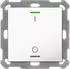 MDT KNX-Tastsensor Light 55 m. Temperaturs. 1-fach IO-Symbol reinweiß glänzend
