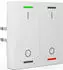 MDT KNX-Tastsensor Light 55 m. Temperaturs. 2-fach IO-Symbol reinweiß glänzend