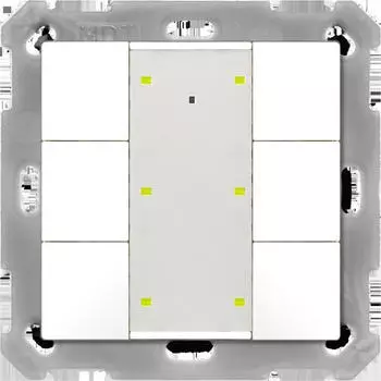 MDT KNX-Tastsensor Plus UP v2 6-fach reinwei&szlig; matt