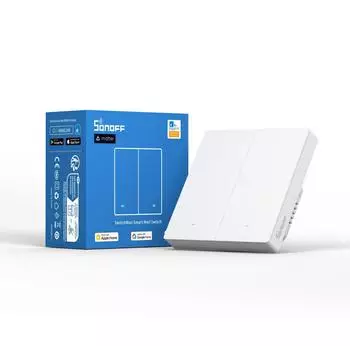 Sonoff Matter-Tastsensor UP 2-fach wei&szlig; matt 86x86 mm