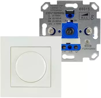 REV-Ritter Dimmer f&uuml;r LED Lampen & Gl&uuml;hlampen wei&szlig; 399730090