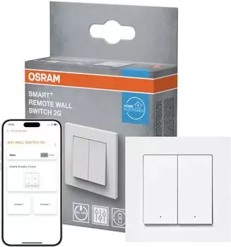 Osram SMART+ WiFi Wandschalter 2 Tasten Wei&szlig;