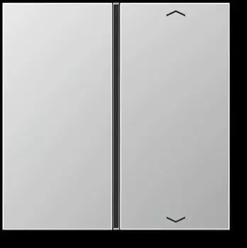 Jung AL2401TSAP Taste 1-fach mit Pfeilsymbolen, Aluminium, Serie LS (AL2401TSAP)