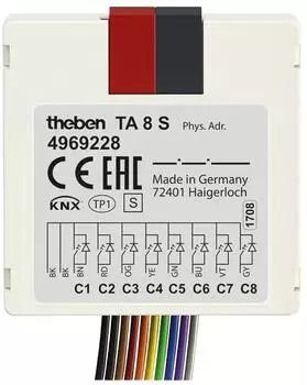 Theben TA 8 S KNX Tasterschnittstelle Binäreingang 8-fach (4969228)