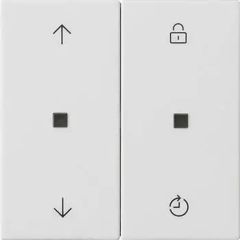 Gira System 3000 Bedienaufsatz Memory mit Pfeilsymbolen, System 55, reinwei&szlig; seidenmatt (536327)