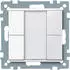 Schneider Electric Taster 2fach plus, aktivweiß glänzend, System M (MTN617225)