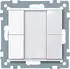 Schneider Electric Taster 2fach plus, aktivweiß glänzend, System M (MTN617225)