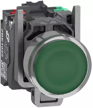Schneider Electric Harmony XB4 Leuchtdrucktaster Metall 22mm gr&uuml;n 1S+1&Ouml; (XB4BW33B55)