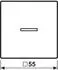 Jung A 1091 KNX-RF-Taster 1-fach Secure Thermoplast graphitschwarz matt (A10911STRFBFSWM)