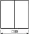 Jung Steuertaste 2-fach Standard Thermoplast bruchsicher Schwarz Serie A (A1702BFSW)