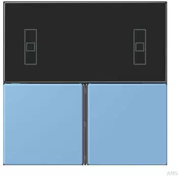 Jung KNX Tastensatz 3-fach f&uuml;r Komfortregler, Bleu C&eacute;rul&eacute;en 59 (LC4093TSA256)