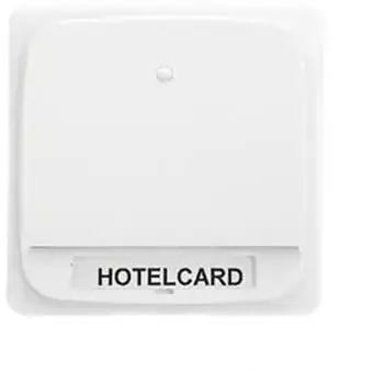 ELSO Zentralplatte f&uuml;r Hotelcardschalter FASHION/RIVA/SCALA Reinwei&szlig; (203054)