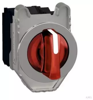 Schneider Electric Harmony XB4F Leuchtwahlschalter Metall 30mm rot 3 Stellungen 1S+1&Ouml; 230-240V AC (XB4FK134M5)
