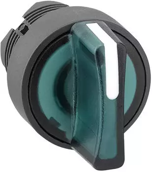 Schneider Electric ZB5AK1533 Leuchtwahlschalter Frontelement 3 Stellungen Gr&uuml;n 22mm (ZB5AK1533)