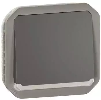 Legrand Plexo New Wechselschalter beleuchtet 10AX IP55 IK08 Anthrazit (069803L)