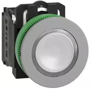 Schneider Electric Harmony XB5F Leuchtdrucktaster Kunststoff wei&szlig; 30mm 230V AC 1S+1&Ouml; (XB5FW31M5C0)