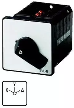 Eaton Stern-Dreieck-Schalter T5B 63A 8 Kontakte 0-Y-D rastend Einbau (092160)