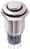 TRU Components LAS2GQH-11ZE/R/12V/S/P Vandalismusgeschützter Druckschalter, Rot, 250V/AC (701820)