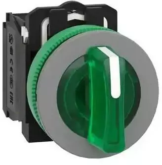 Schneider Electric Harmony XB5F Leuchtwahlschalter 3 Stellungen 30mm gr&uuml;n (XB5FK133M5C0)