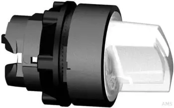 Schneider Electric Harmony XB5 Leuchtwahlschalter Frontelement 22mm wei&szlig; (ZB5AK1713)