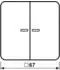 Jung eNet Funk-Steuertaste Pfeile Duroplast lackiert Platin (FMCD1701PPT)