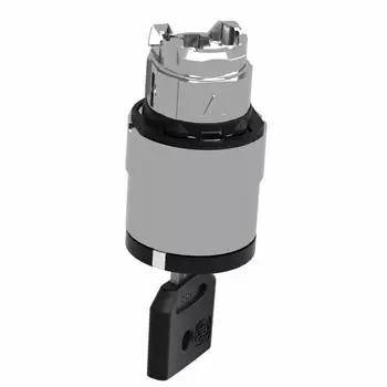 Schneider Electric Harmony XB4 Schl&uuml;sselschalter Frontelement 22mm Metall 2-Stellungen rastend (ZB4BG2F034)
