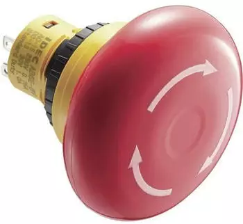Idec Not-Aus-Schalter 250V/AC 3A 2 &Ouml;ffner IP65 (AB6E-4BV02PRM)