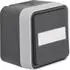 Hager WNC027 Wipptaster Wechsler AP IP55, beleuchtbar, grau (WNC027)