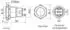 TRU Components LAS1-AGQ-11Z/S Druckschalter 250V/AC 3A 1x Ein/Ein rastend IP65 (1272981)