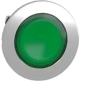 Schneider Electric ZB4F Frontelement Leuchtdrucktaster, 30mm, gr&uuml;n, nicht rastend (ZB4FH033)