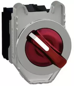 Schneider Electric Harmony XB4F Leuchtwahlschalter Metall 30mm rot 2-Stellungen 1S+1&Ouml; 230-240V AC (XB4FK124M5)