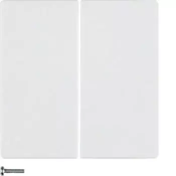 Berker Elektronik-Taste Serie Q.X 2-fach Polarwei&szlig; Samt (85142129)