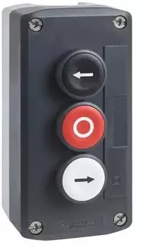 Schneider Electric Harmony XALD Aufbaugeh&auml;use 3 Drucktaster 22mm Kunststoff Dunkelgrau (XALD334)