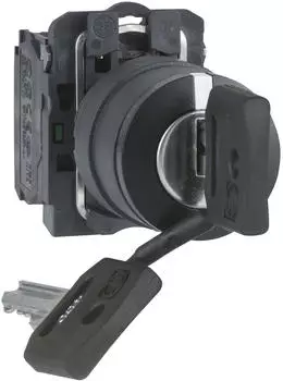 Schneider Electric Harmony XB5 Schl&uuml;sselschalter 3 Stellungen 22mm Kunststoff schwarz (XB5AG33)